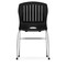 Officesource Slash Collection Armless Guest Stack Chair with Chrome Frame OSSN6019BK - alternate 6